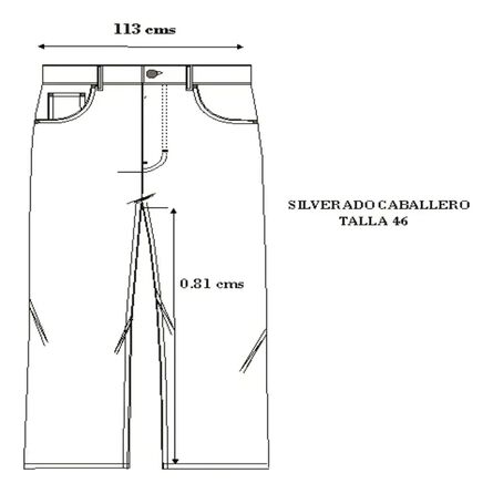 Jeans Básico Masculino Silverado Talla 46 Stone Medio Recto image number 3