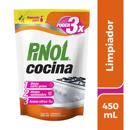 Limpiador Pinol Poder Cocina Pouch 450 ml image number 1