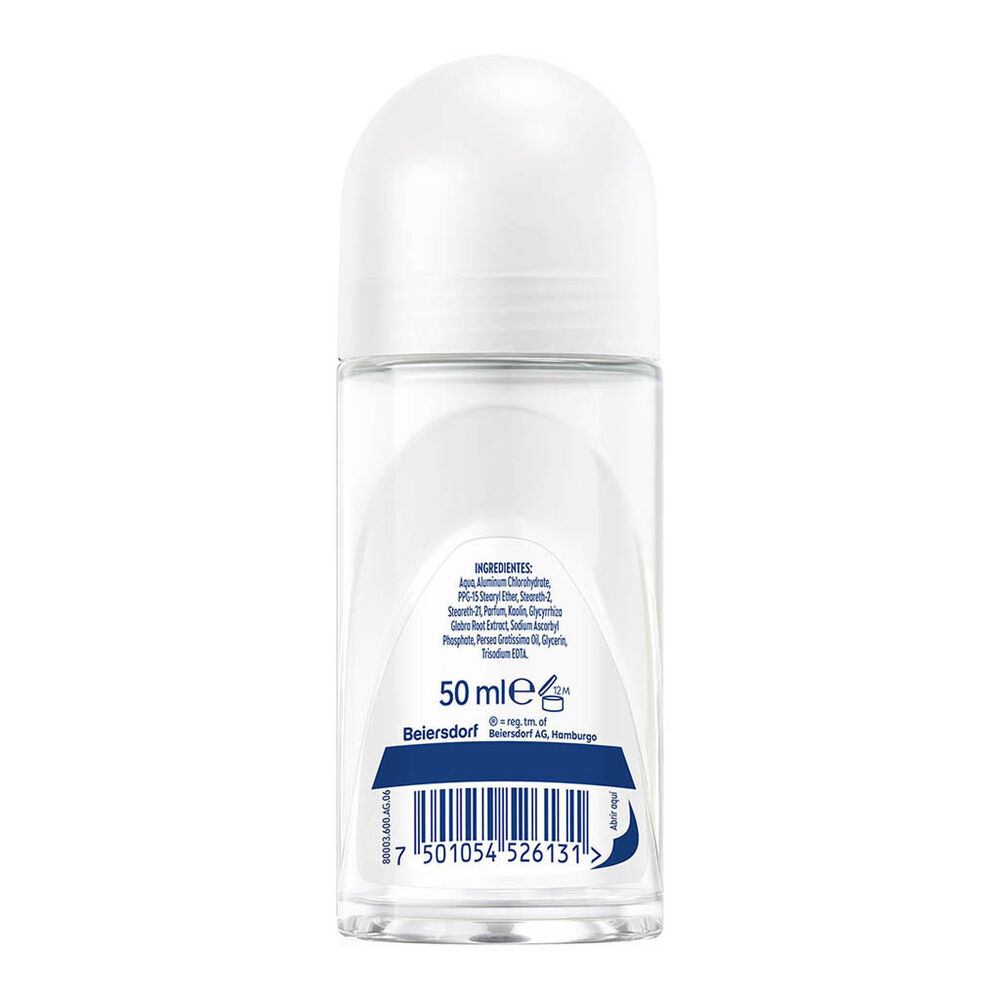 Desodorante Nivea Roll On Aclarado Efecto Satin de 50 ml image number 1