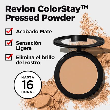 Polvo Compacto ColorStay Pressed Powder Tono 840 Medium Revlon 8.4 Gr image number 3