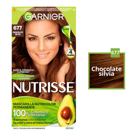 Tinte Garnier Nutrisse 677 Chocolate Silvia image number 3