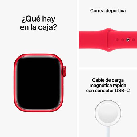 Apple Watch Series 8 GPS Caja 41mm Sport Band RED MNP73LZ/A image number 4