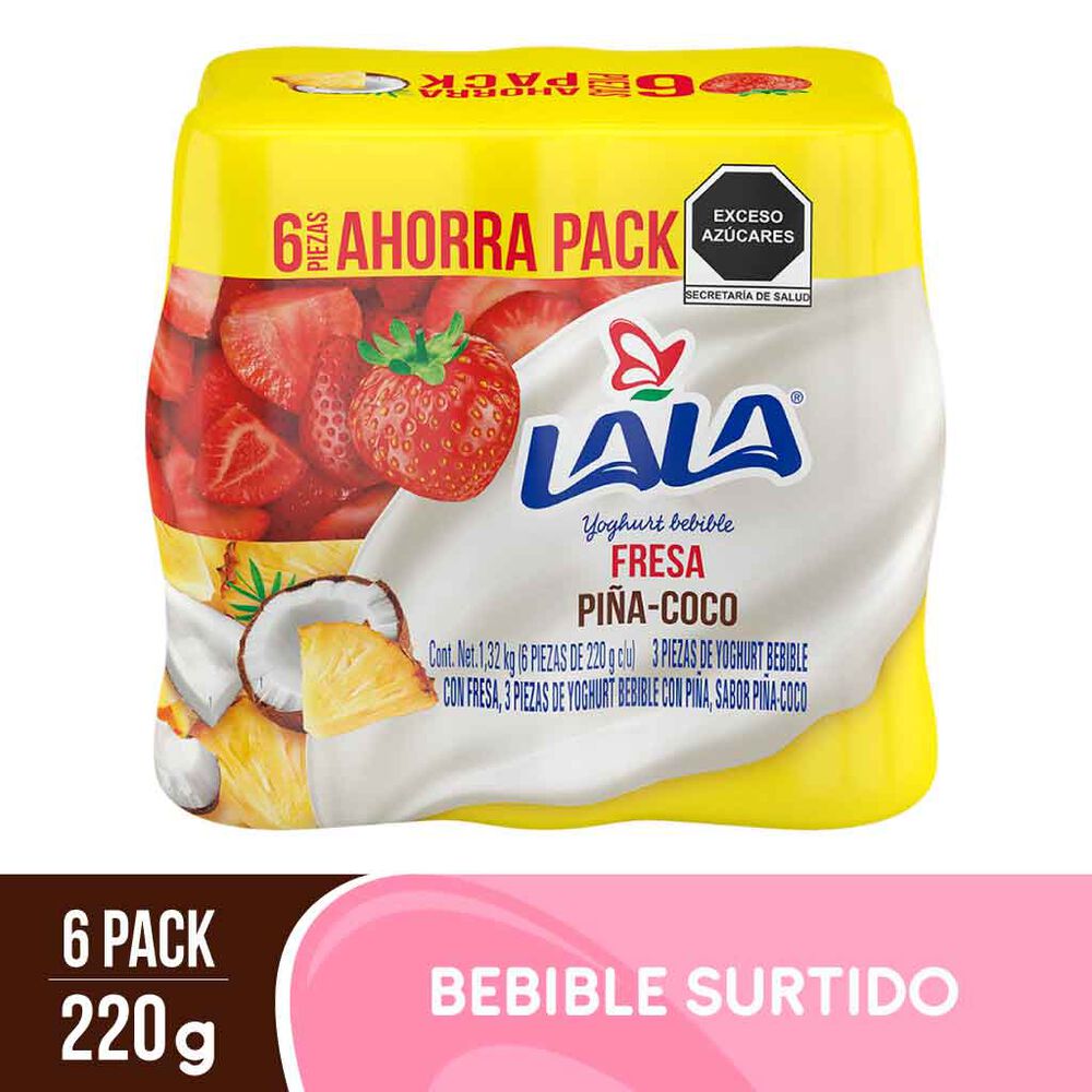 Yoghurt Bebible Lala Surtido 6 Piezas de 220 g c/u image number 1