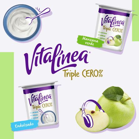 Yoghurt Vitalínea Triple Zero con Manzana Verde 125g image number 6