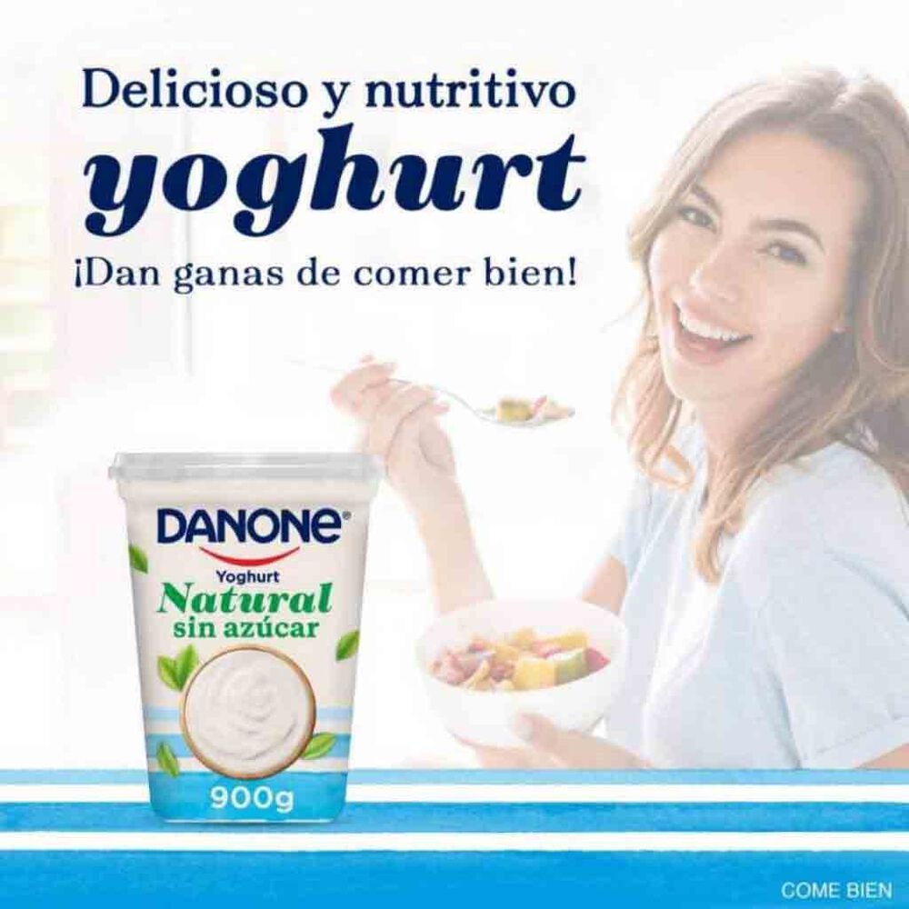 Yoghurt Danone Natural Sin Azúcar 900g image number 2