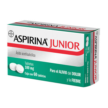 Aspirina Junior Alivio De Dolor De Cabeza y Fiebre 60 Tabletas image number 4