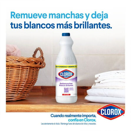 Desmanchador Clorox Ropa Blancos Brillantes 930 ml image number 1