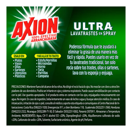 Lavatrastes Axion Ultra en Spray 750 ml image number 6