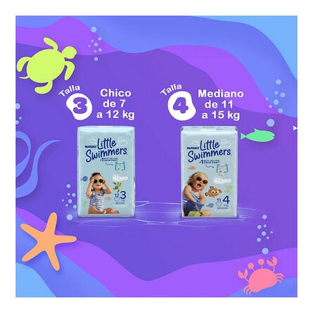 Pañal Huggies Little Swimmers talla Chica 12 piezas image number 6