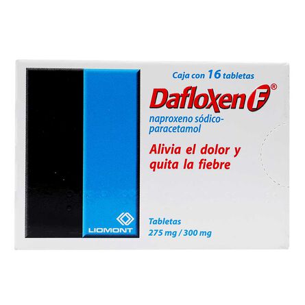 Dafloxen F 300/275mg Tab con 16 image number 0