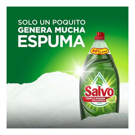 Salvo Detergente Líquido Lavatrastes Limón 900 ml image number 5
