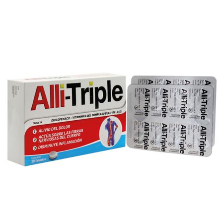 Allitriple Dolor Muscular Severo 20 Tabletas image number 1