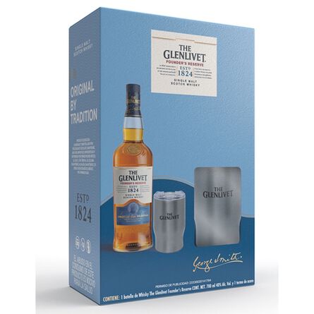 Whisky Glenlivet Founders Reserve 700ml + Termo image number 2