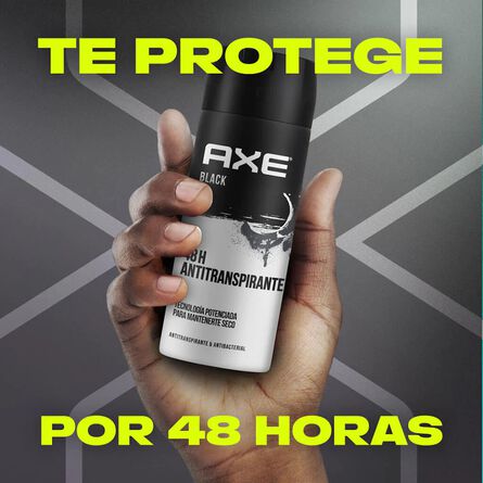 Desodorante Antitranspirante En Aerosol Axe Black Para Caballero 88g image number 3