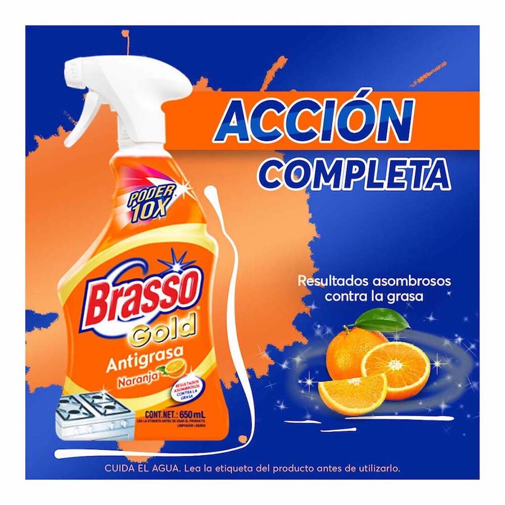 Limpiador de Cocina Brasso Naranja 650 ml image number 1