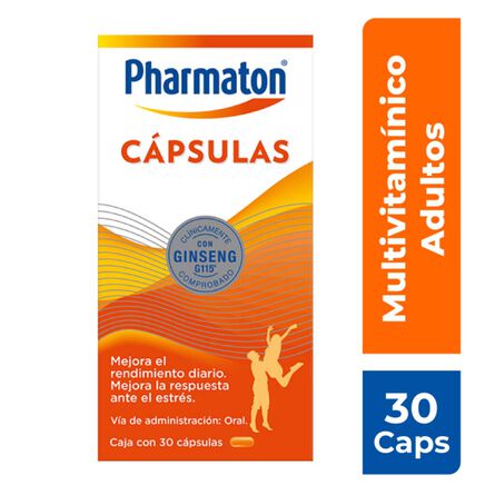 Multivitamínico Pharmaton Adultos 40 mg 30 Cápsulas image number 2