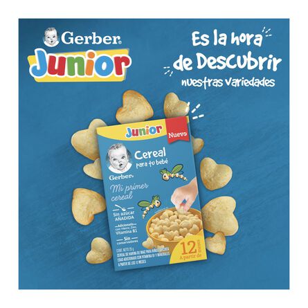 Cereal de Harina de Maiz Gerber Junior 25g image number 1