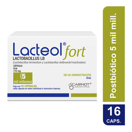 Lacteol Forte 170mg 16 capsulas image number 1