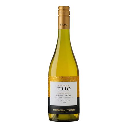 Vino Blanco Chileno Trio Chardonnay, Pinot Blanc y Pinot Grigio 750ml image number 2
