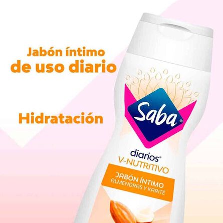 Jabón Íntimo Saba Diarios V-Nutritivo 200 ml image number 1