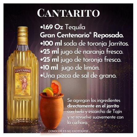 Tequila Gran Centenario Reposado 950 ml image number 2