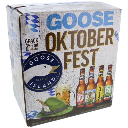 Cerveza Goose Oktoberfest Island Mixto 6 Pack Botella de 355 ml image number 1