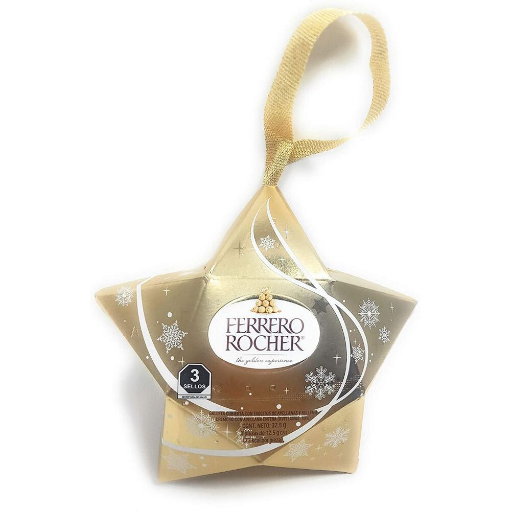 Chocolate Ferrero Rocher Estrella 3 Piezas image number 0
