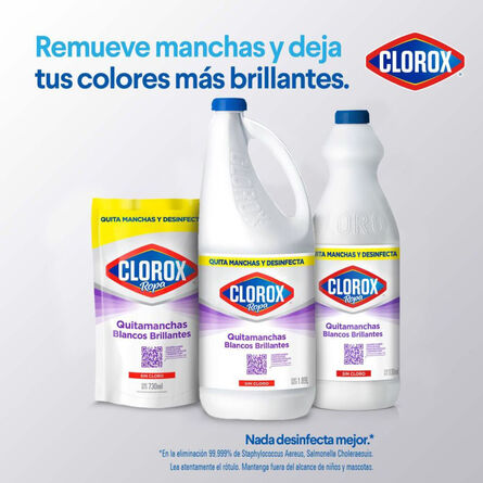 Desmanchador Clorox Ropa Blancos Brillantes 930 ml image number 6