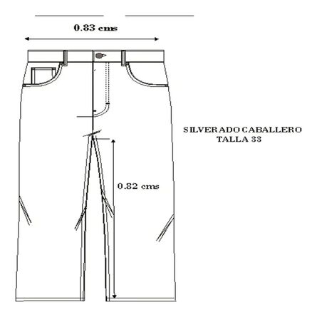 Jeans Básico Masculino Silverado Talla 33 Rinse Recto image number 3