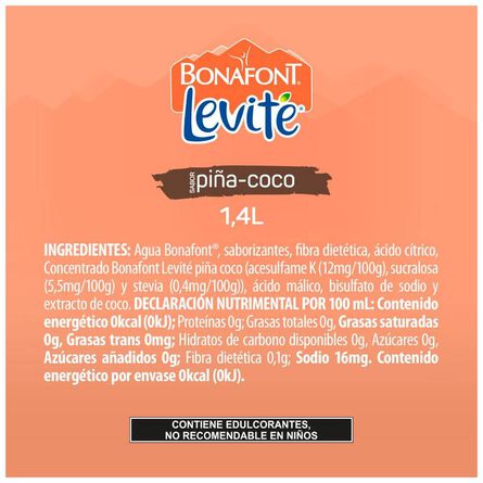Agua Infusionada Levité sabor Piña Coco 1.4 L image number 7