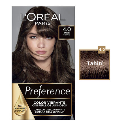 Tinte Preference de L'Oréal Paris 4.0 Tahití Castaño image number 2