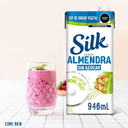 Silk Alimento Líquido de Almendra sin Azúcar Endulzado con Monk Fruit 946mL image number 5