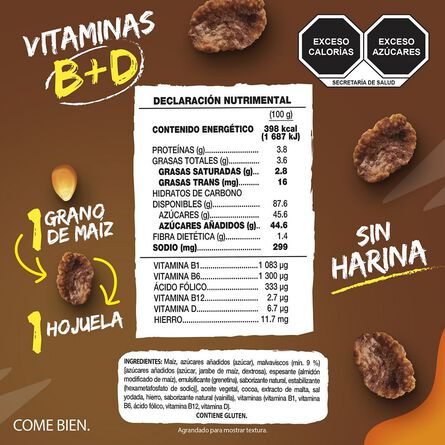 Cereal Kellogg's Zucaritas sabor Chocolate con Malvaviscos Caja 590 Gr image number 1
