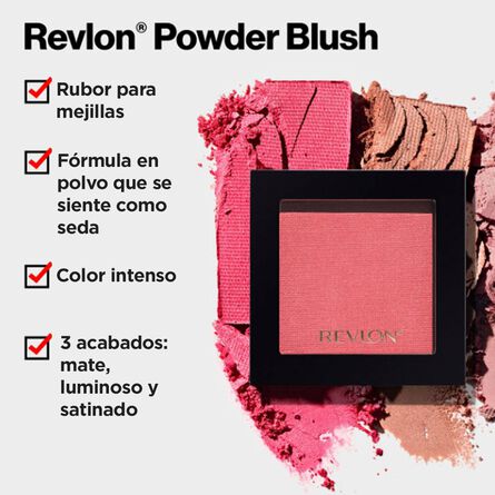 Rubor Compacto Powder Blush Tono 020 Ravishing Rose Revlon 5 gr image number 3
