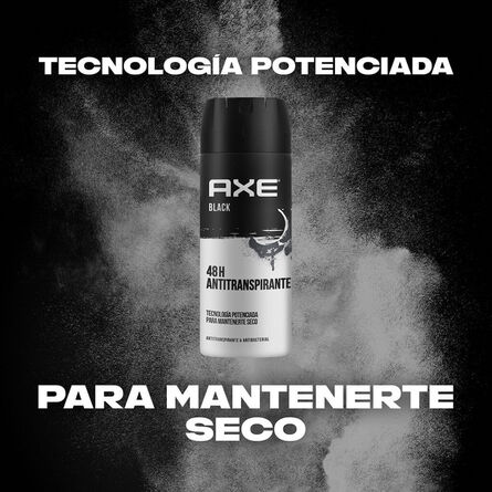 Desodorante Antitranspirante En Aerosol Axe Black Para Caballero 88g image number 2