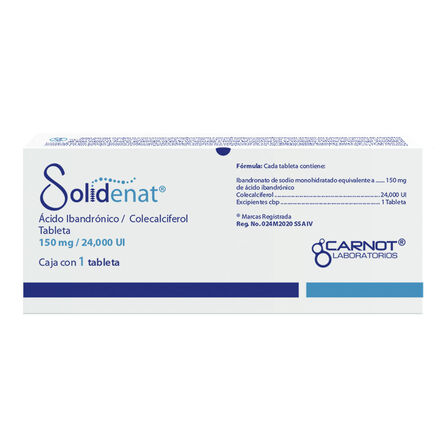 Solidenat 150mg/2400 UI Con 1 Tableta image number 3