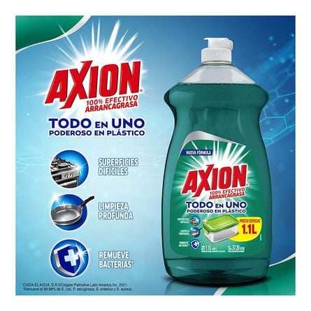 Lavatrastes Axion Complete Poderoso en Plástico Líquido 1.1 l image number 4