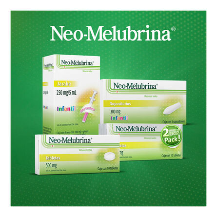 Supositorios Neo Melubrina Infantil 5 supositorios 300 mg image number 6