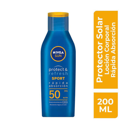Protector Solar Corporal Nivea Sun Protect & Refresh FPS 50 200 ml image number 1