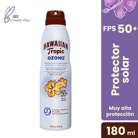 Protector Solar Hawaiian Tropic Ozono Spray FPS 50+ 189 ml image number 1