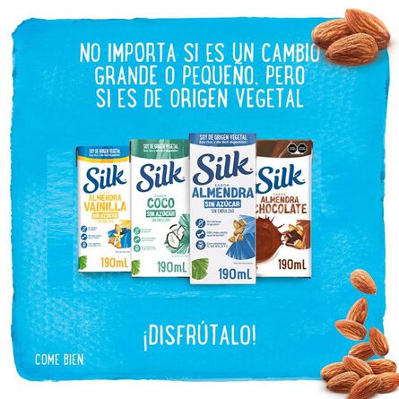 Silk Alimento Líquido de Almendra sin Azúcar 190mL image number 6