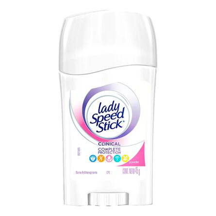 Desodorante Antitranspirante En Barra Lady Speed Stick Clinical Powder 45 G image number 2
