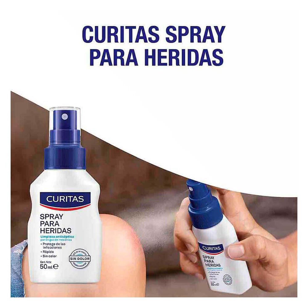 Spray para heridas limpieza antiséptica Curitas 50 ml image number 1