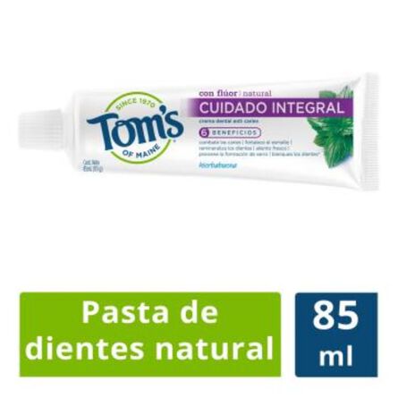 Crema dental Tom's of Maine cuidado integral 85 ml image number 4