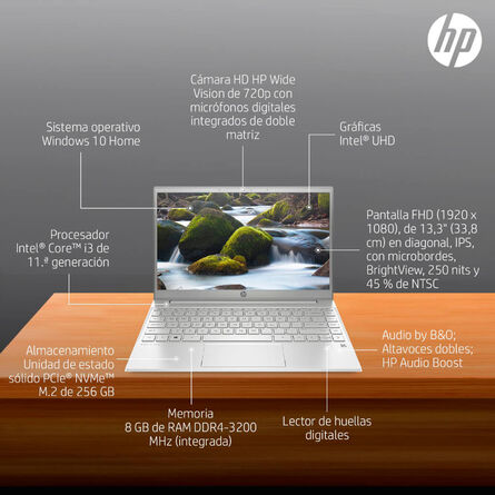 Laptop HP 13 BB0501LA Intel Core i3 8 GB RAM 256 GB ROM 13.3 Pulg image number 5