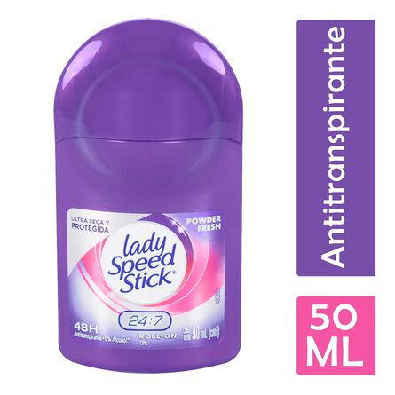 Desodorante Antitranspirante En Roll On Lady Speed Stick 24/7 Powder Fresh 50 Ml image number 3