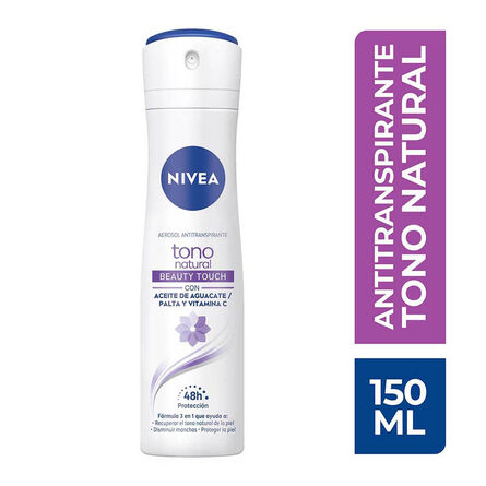 Desodorante Aclarante Nivea Tono Natural Beauty Touch Spray 150 ml image number 1