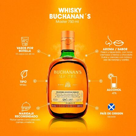 Whisky Buchanan's Master 750 ml image number 3