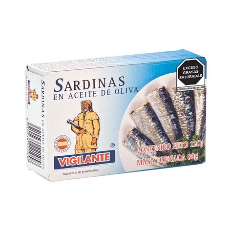Sardinas en Aceite de Oliva Vigilante 120 g