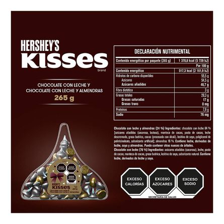 Chocolate Kisses Hershey's Regalo Acrilico 265 g image number 2